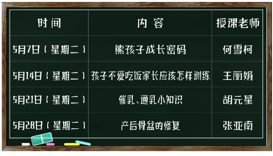 《讓小兒推拿技術(shù)走進(jìn)每個(gè)家庭》公益微課2019年5月課程表來(lái)啦~